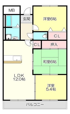 エスペラールトーエイの物件間取画像